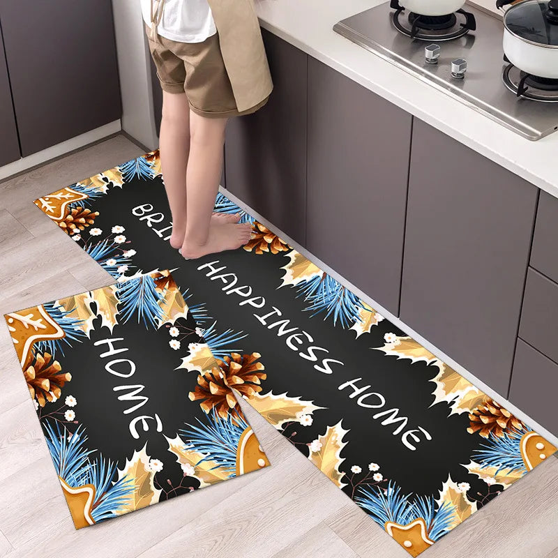 Kitchen Mat Entrance Doormat Living Room Home Bathroom Balcony Decor Carpet Bedroom Floor Hallway Anti-Slip Foot Rug